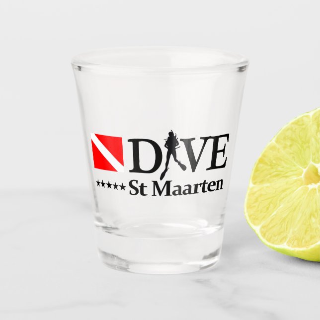 St Maarten DV4 Shot Glass (Front)