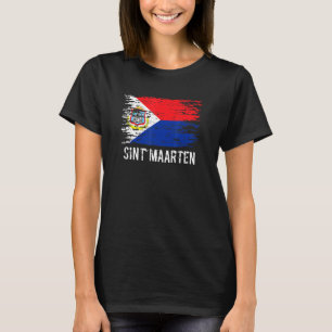 St Maarten Flag Pride Vintage Maarten Root Sint Ma T-Shirt