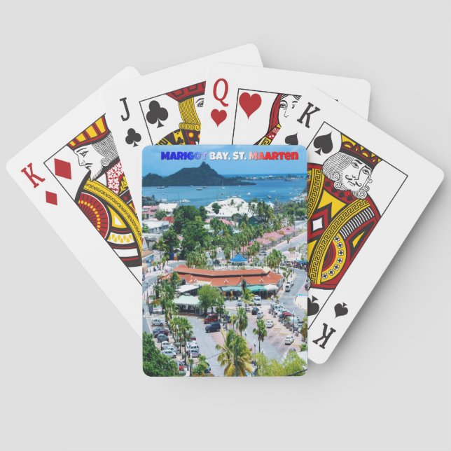 St. Maarten - Marigot Bay  Playing Cards (Back)