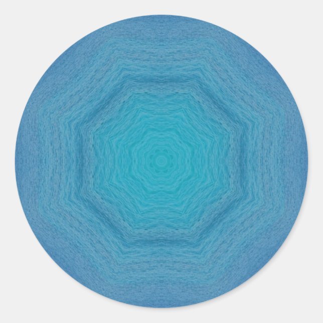 St.Maarten Ocean Swirls Classic Round Sticker (Front)