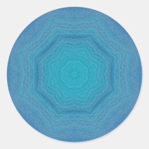 St.Maarten Ocean Swirls Classic Round Sticker