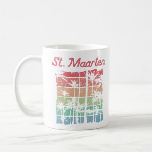 St. Maarten Rainbow Colors Sint Martin Coffee Mug