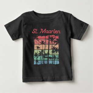 St. Maarten Rainbow Colours Sint Martin Baby T-Shirt