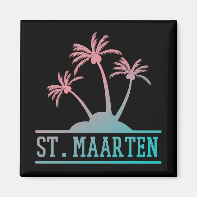 St. Maarten | Sint Martin Gradient  Magnet (Front)