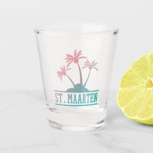St. Maarten Sint Martin Gradient Shot Glass