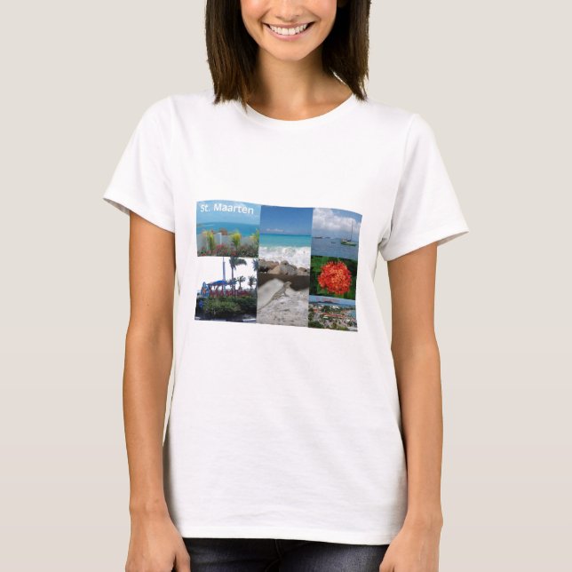 St. Maarten-Sint Martin Photography Collage T-Shirt (Front)