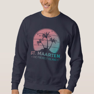 St. Maarten Sint Martin Retro Gradient Sweatshirt