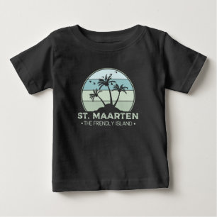 St. Maarten The friendly Island retro Sint Martin Baby T-Shirt