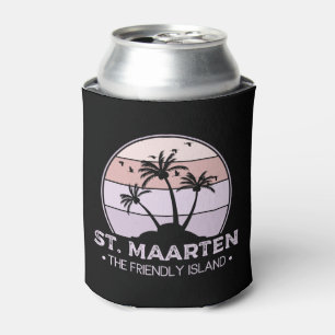 St. Maarten The friendly Island retro Sint Martin Can Cooler