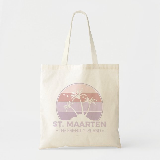 St. Maarten The friendly Island retro Sint Martin Tote Bag (Front)