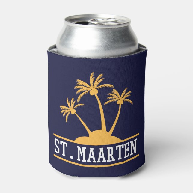St. Maarten The friendly Island Sint Martin Can Cooler (Can Front)