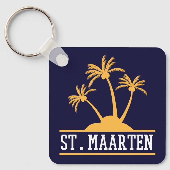 St. Maarten The friendly Island Sint Martin Keychain (Front)