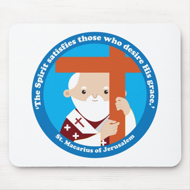 St. Macarius of Jerusalem Mouse Pad (Front)