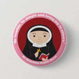 St. Madeleine Sophie Barat 2 Inch Round Button
