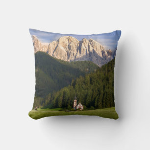 St. Magdalena   Val di Funes Throw Pillow
