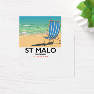St Malo, Britanny Beach poster