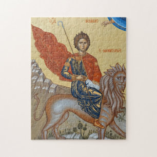 St. Mamas of Caesarea Orthodox Christian Icon  Jigsaw Puzzle
