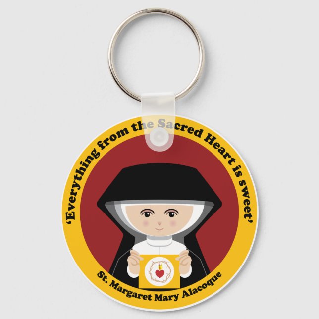 St. Margaret Mary Alacoque Keychain (Front)