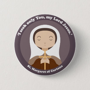 St. Margaret of Cortona 2 Inch Round Button