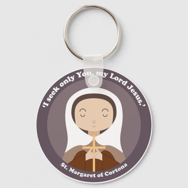 St. Margaret of Cortona Keychain (Front)