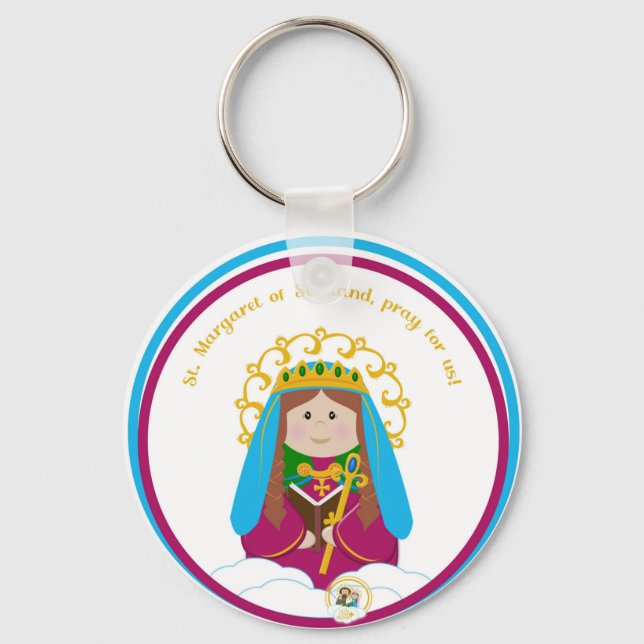 St. Margaret of Scotland Keychain (Front)