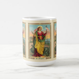 St. Margaret with Dragon and Resurrection Banner Coffee Mug
