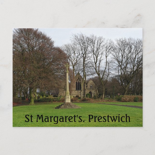 St Margaret's, Prestwich Postcard (Front)