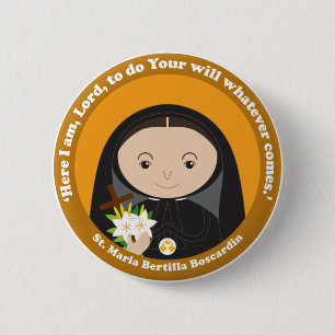St. Maria Bertilla Boscardin 2 Inch Round Button