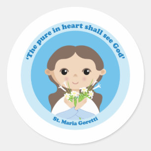St. Maria Goretti Classic Round Sticker