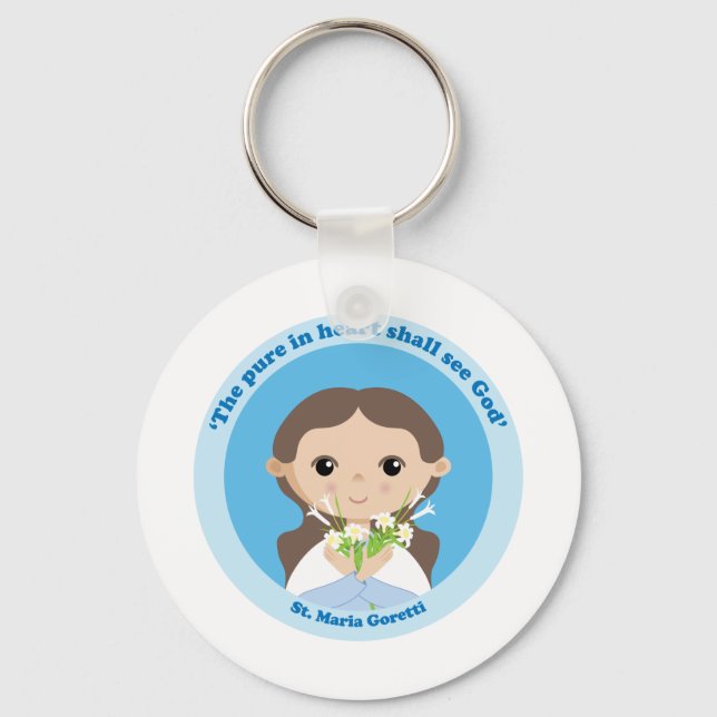 St. Maria Goretti Keychain (Front)