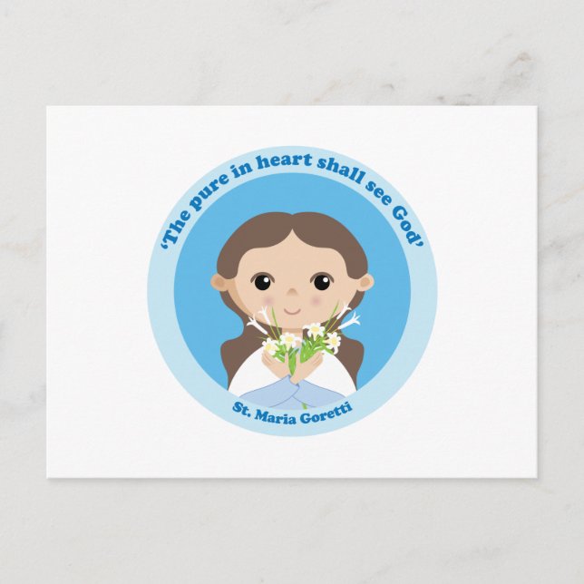St. Maria Goretti Postcard (Front)