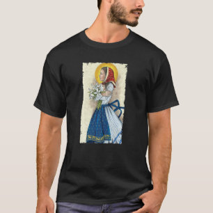 St Maria Goretti Purity Catholic Saints Lily Symbo T-Shirt