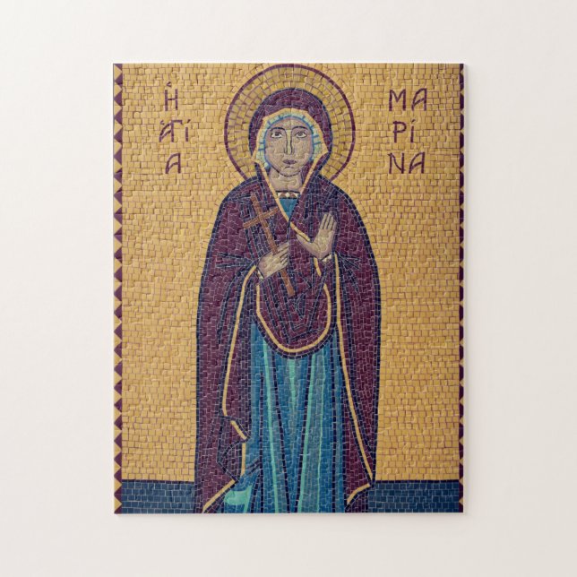 St. Marina of Antioch Orthodox Christian Icon Jigsaw Puzzle (Vertical)