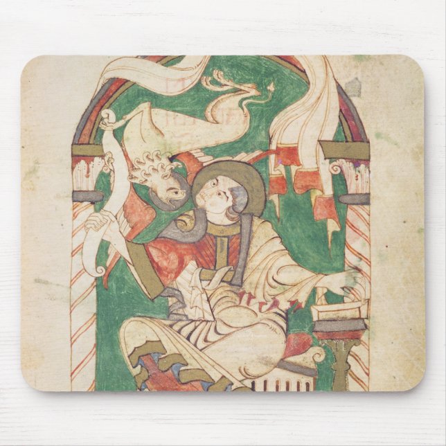 St. Mark, from a gospel from Corbie Abbey Mouse Pad (Front)