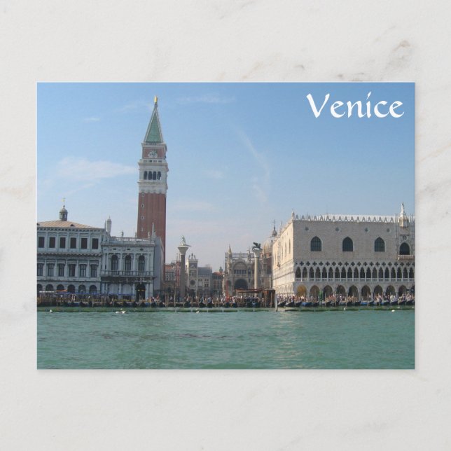 St. Mark’s Square from the Grand Canal Postcard (Front)
