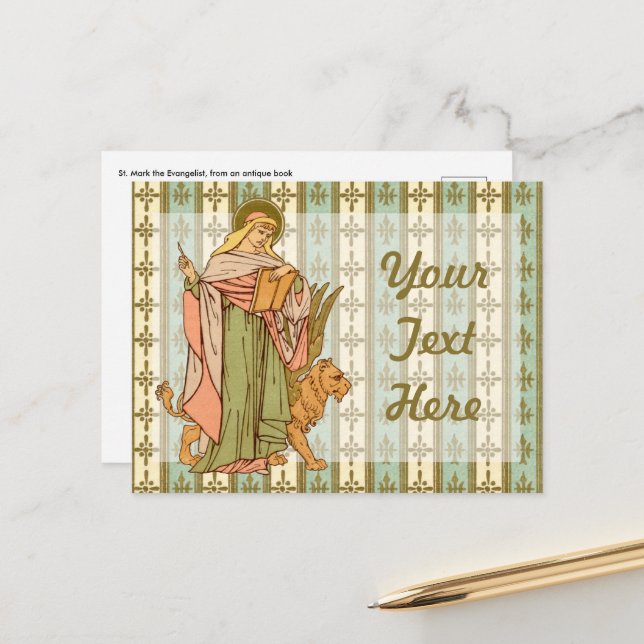St. Mark the Evangelist (RLS 09) Postcard (Front/Back In Situ)