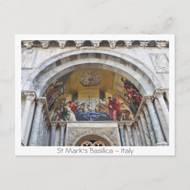 St Mark's Basilica Postcard (Front)