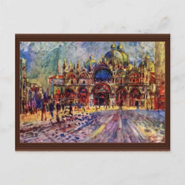 St. Mark'S Square In Venice By Pierre-Auguste Postcard (Front)