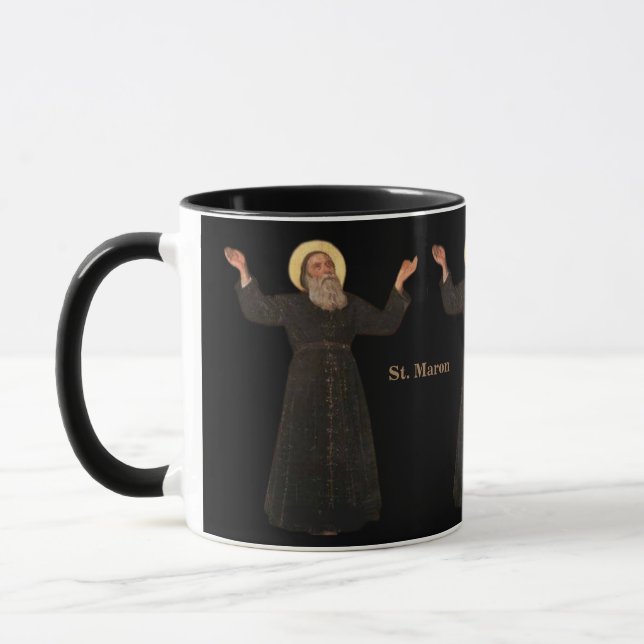 St. Maron (Maroun /  مَارُون) Maronite Saint Mug (Left)