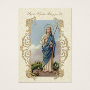 St Martha 9 semaines Novena CARTE SAINTE
