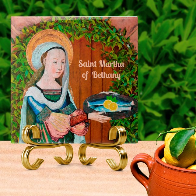 St. Martha of Bethany in Her Kitchen (Detail) Tile (Creator Uploaded)