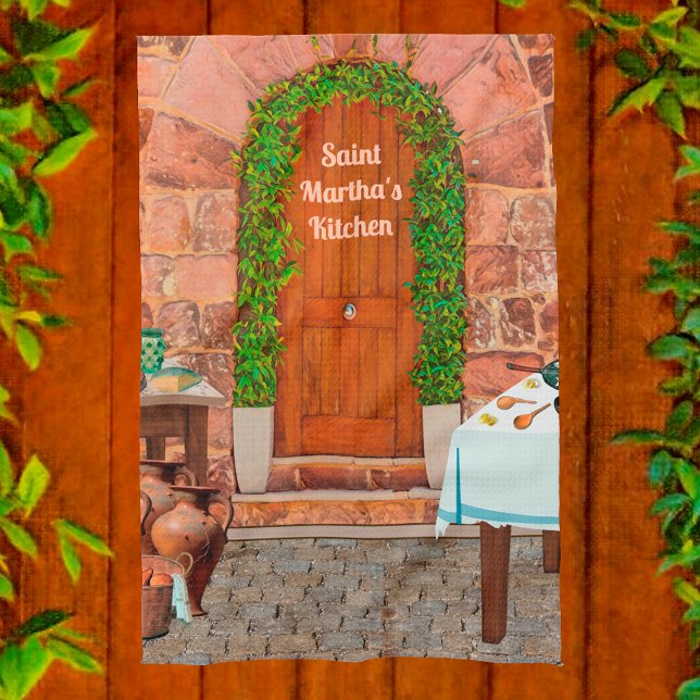 St. Martha of Bethany's Kitchen Towel (Creator Uploaded)