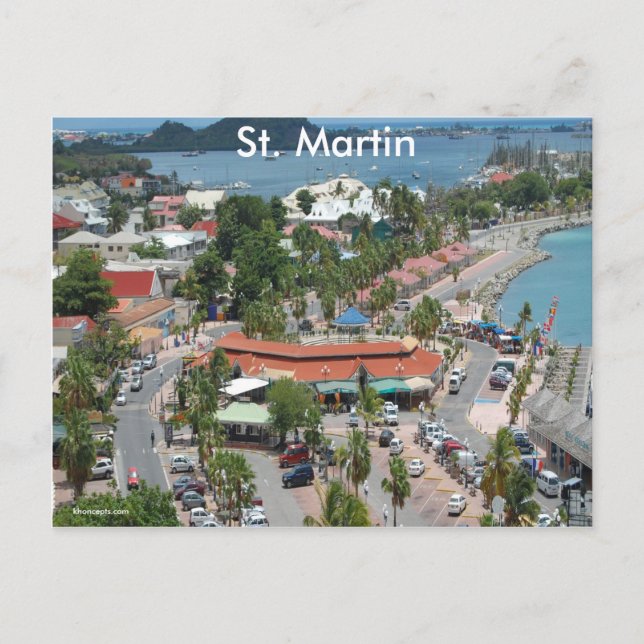 St. Martin and Marigot Bay Postcard (Front)