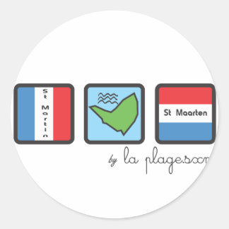 St Martin Classic Round Sticker