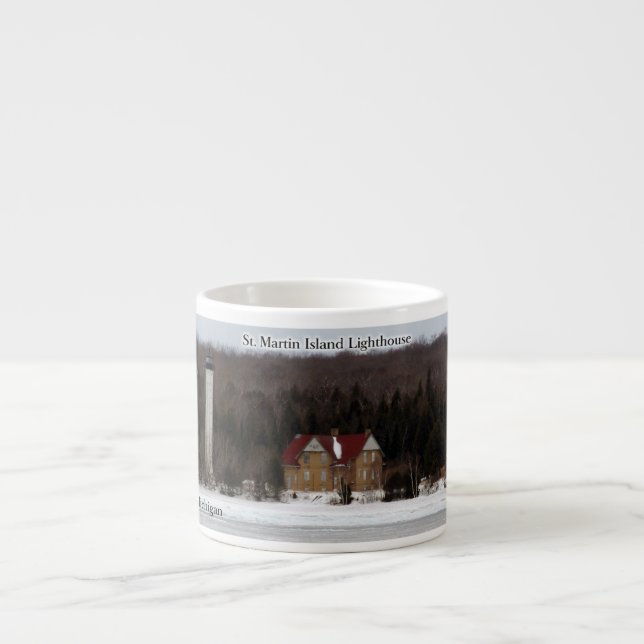 St. Martin Island Lighthouse espresso mug (Front)