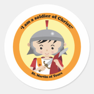 St. Martin of Tours Classic Round Sticker