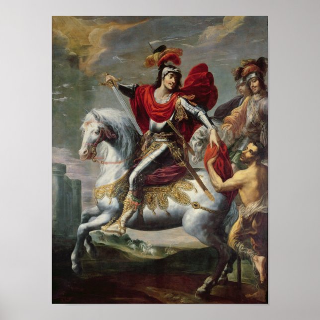 St. Martin sharing his cloak with the beggar Poster (Front)