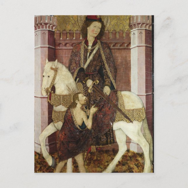 St. Martin Sharing his Coat Postcard (Front)