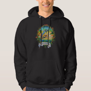St Martin West Indies Vintage Tropical Parrot Va Hoodie