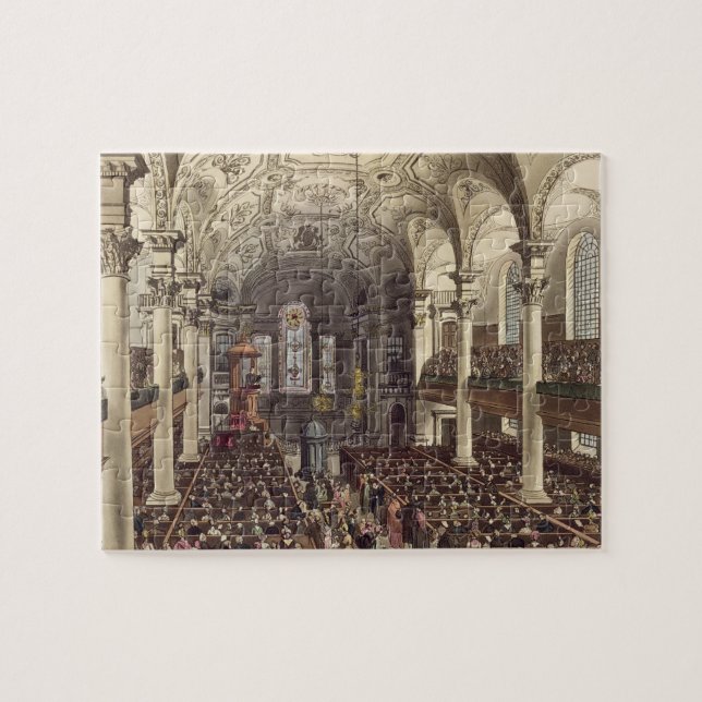 St Martins in the Fields, from 'Ackermann's Microc Jigsaw Puzzle (Horizontal)